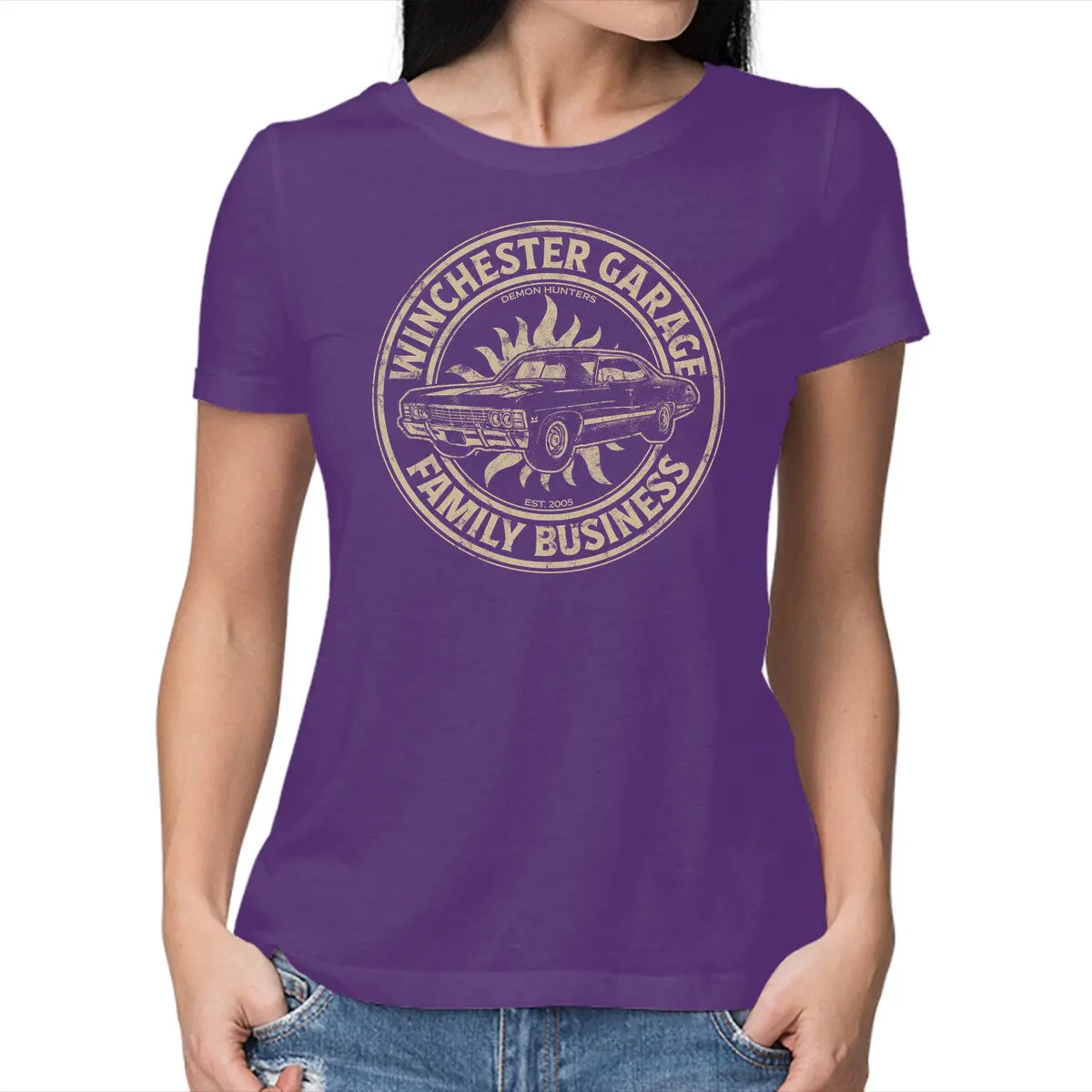 Winchester Garage Women's Basic T-Shirt - Image 9