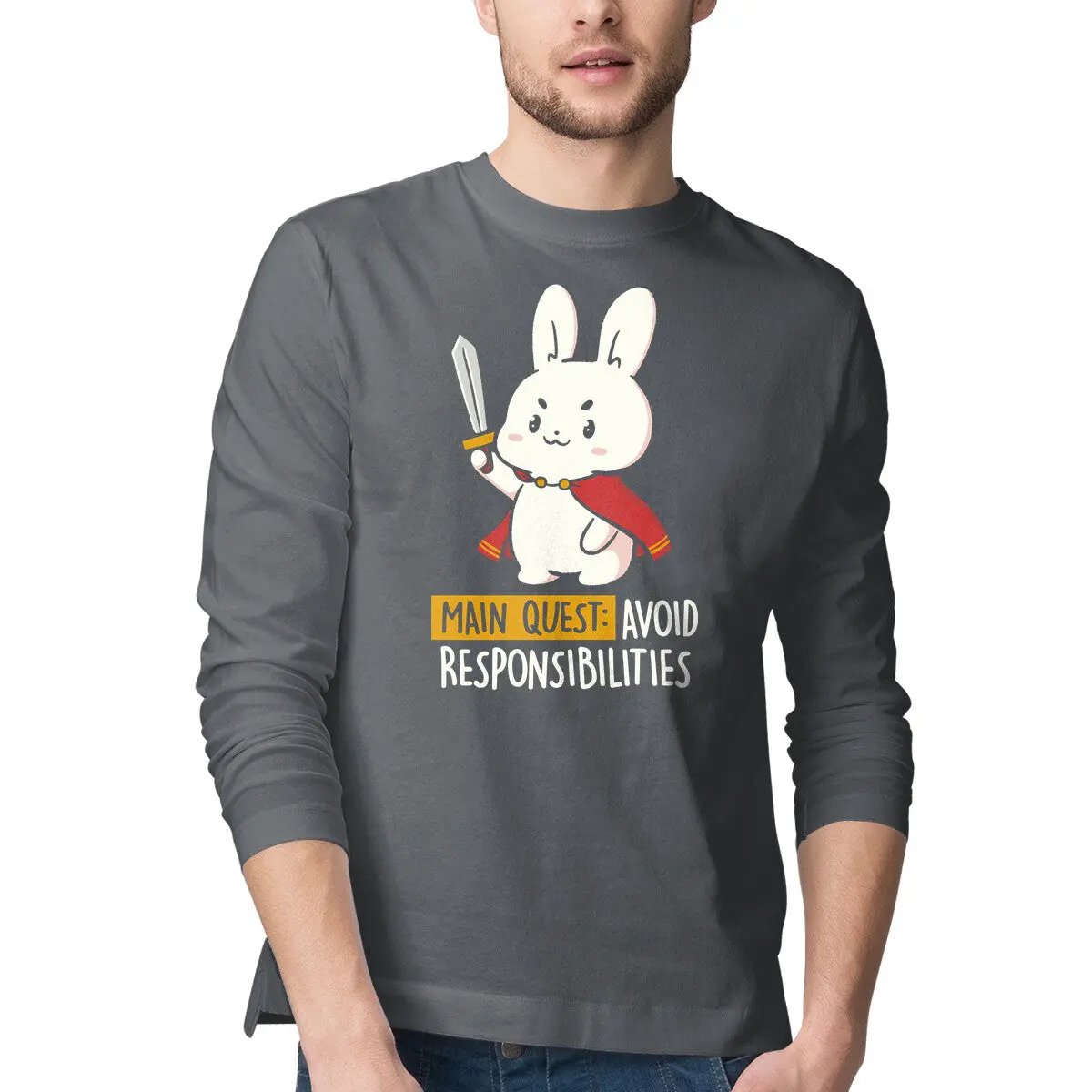 Avoid Responsibilities Long-Sleeve T-Shirt for Men - Image 7