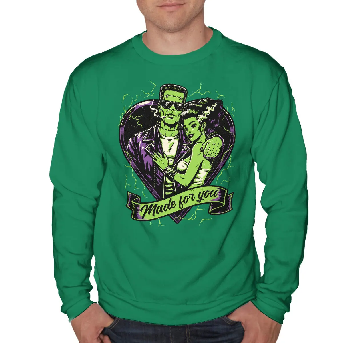 Frankenstein Monster Love Sweatshirt - Image 13
