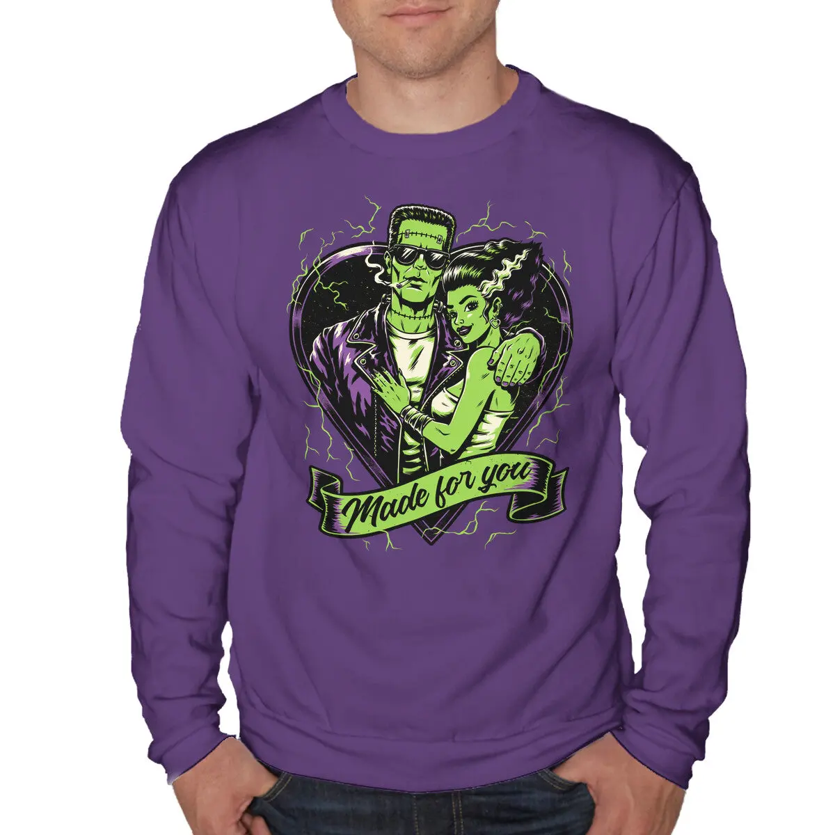 Frankenstein Monster Love Sweatshirt - Image 10