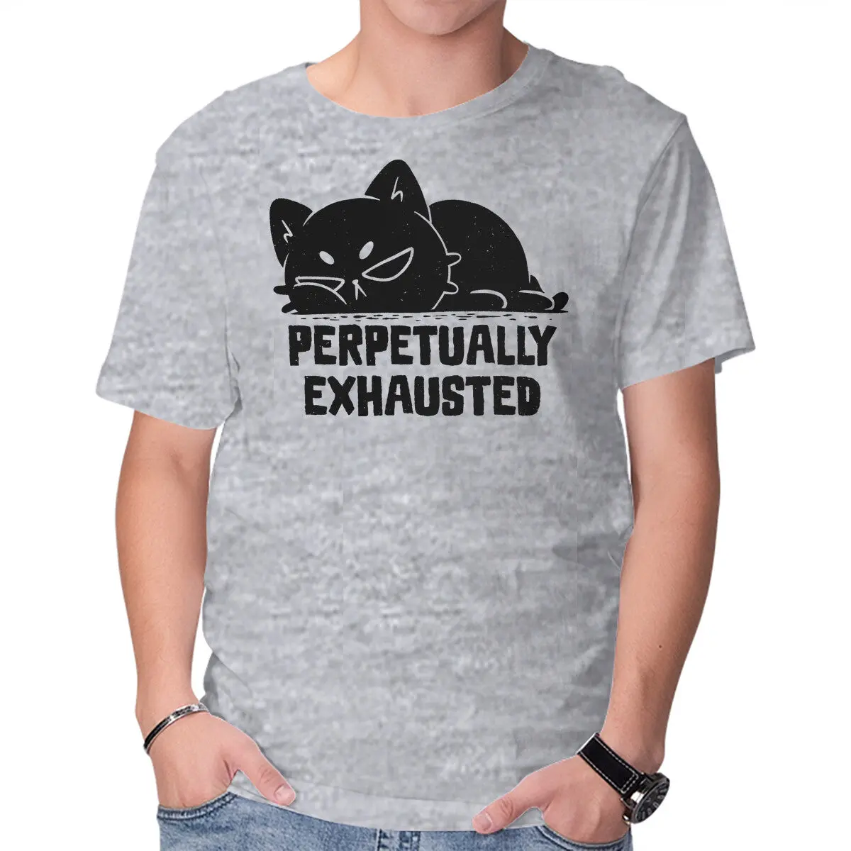 Always Tired Men's Basic T-Shirt - Image 13