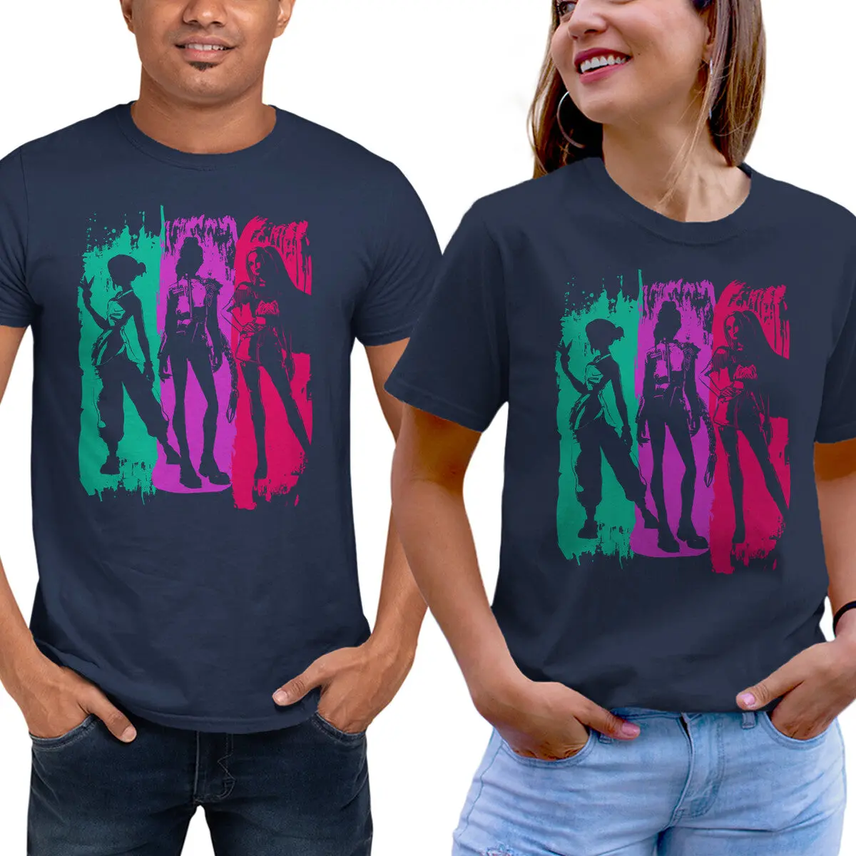Demon Hunters Art Print T-Shirt - Image 5