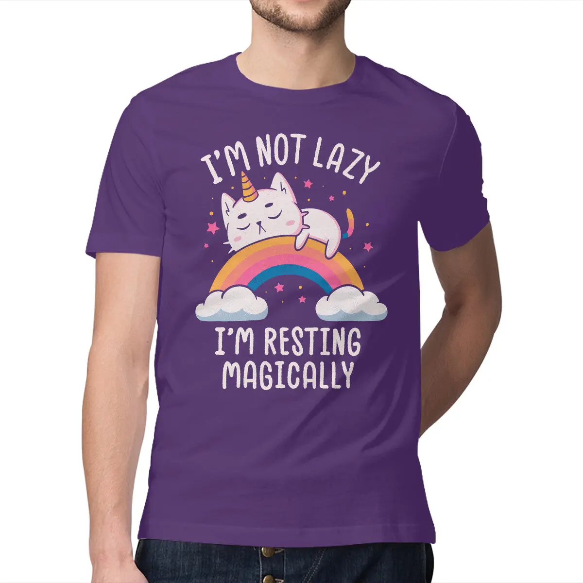 Resting Magically Premium Cotton T-Shirt for Men - Image 9