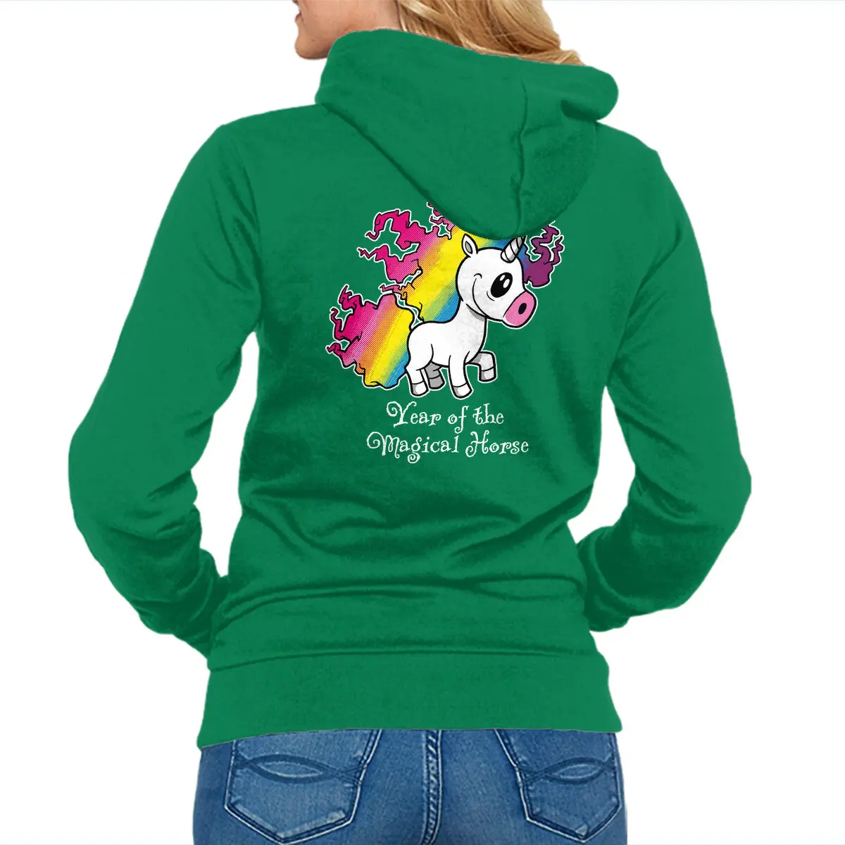 Magical Horse Year Zip-Up Sweatshirt - Image 4