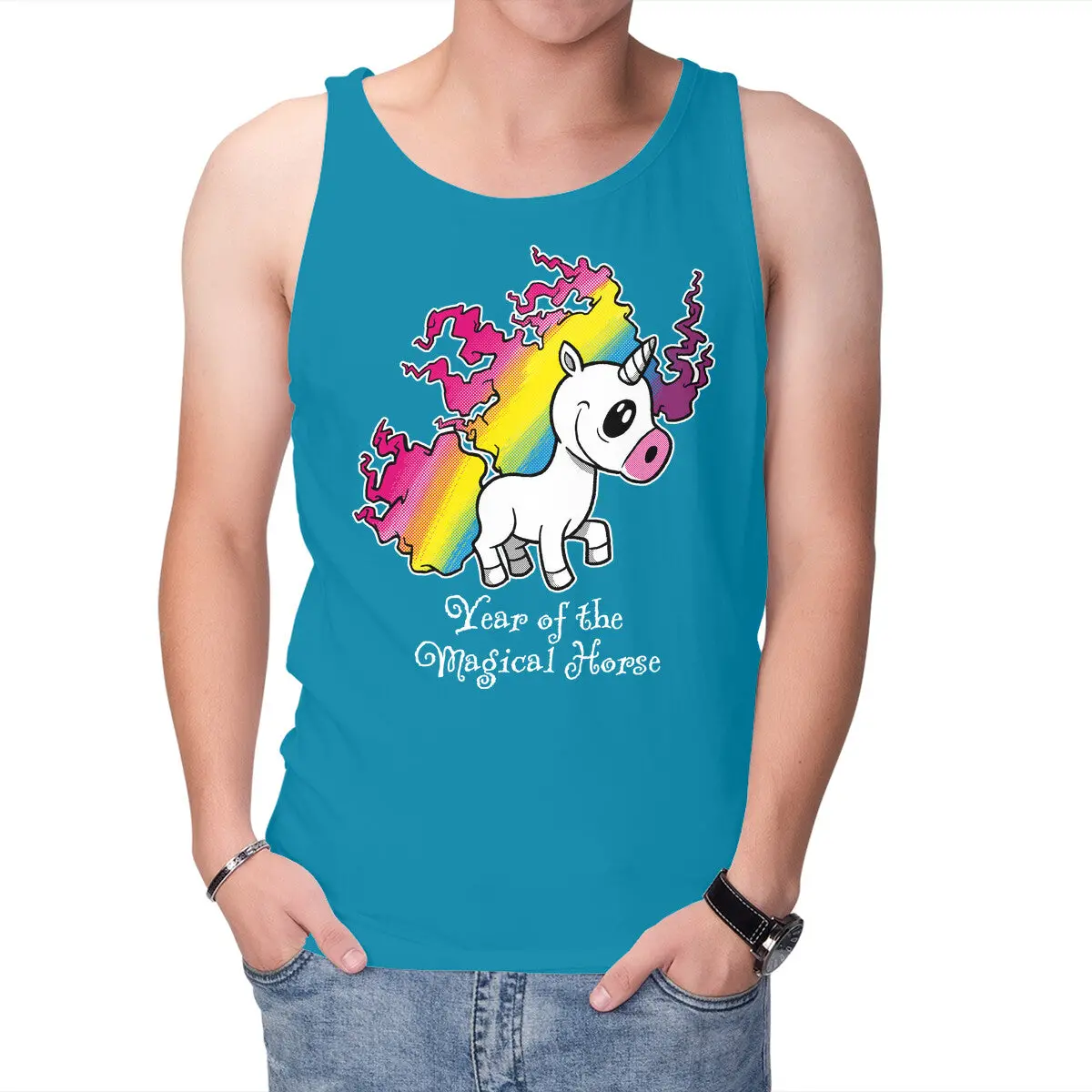 Magical Horse Year Unisex Tank Top - Image 7