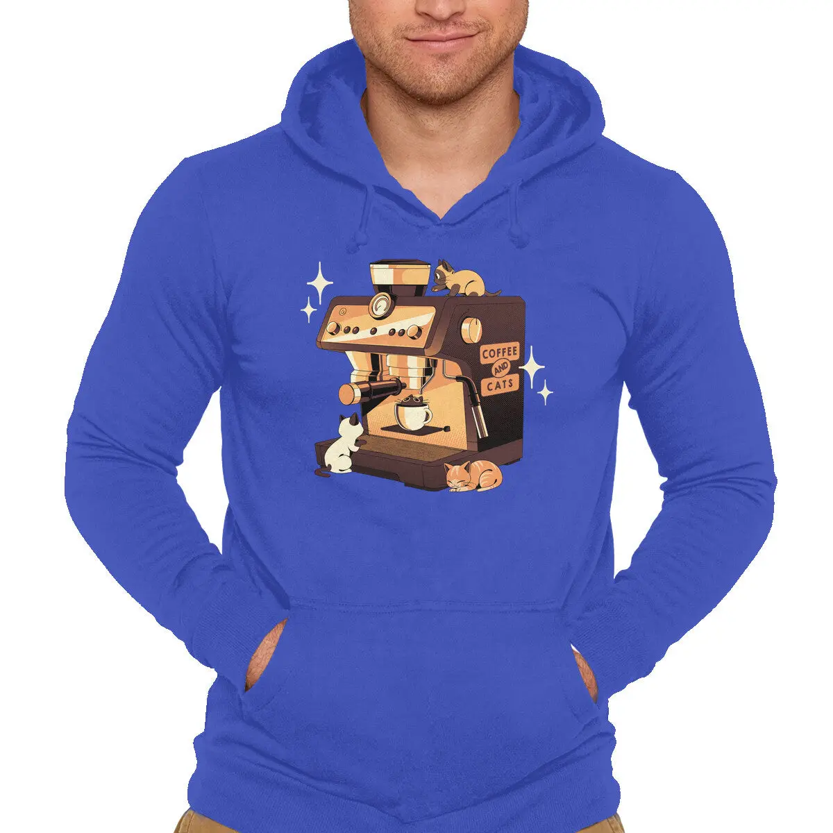 Espresso Lover Sweatshirt with Cat Design - Image 4