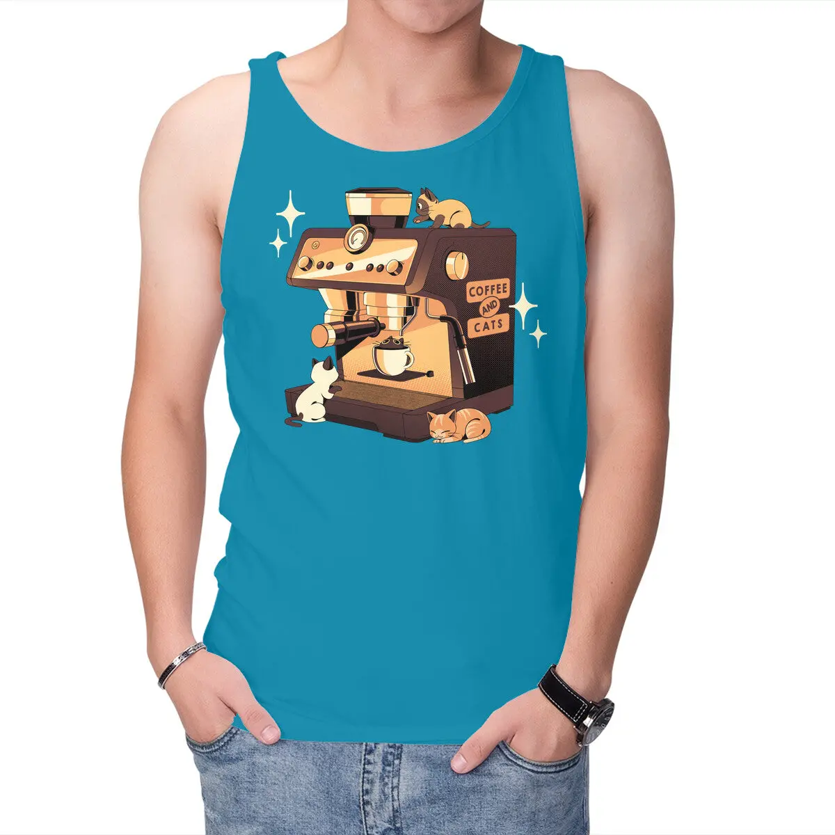 Espresso Lover Tank Top for Cat and Coffee Enthusiasts - Image 7