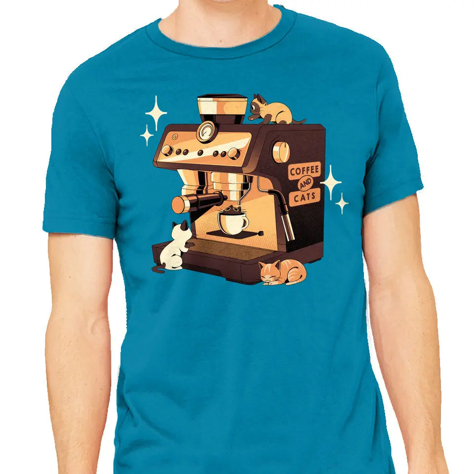 Espresso Lover Coffee and Cat T-Shirt - Image 9