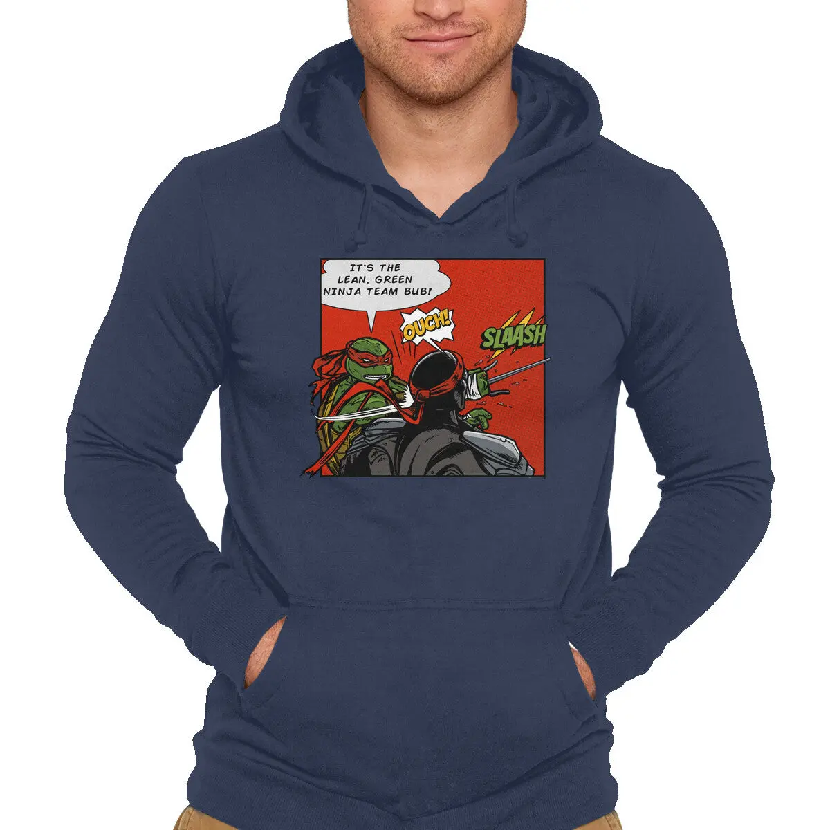Green Ninja Pullover Sweatshirt - Image 4