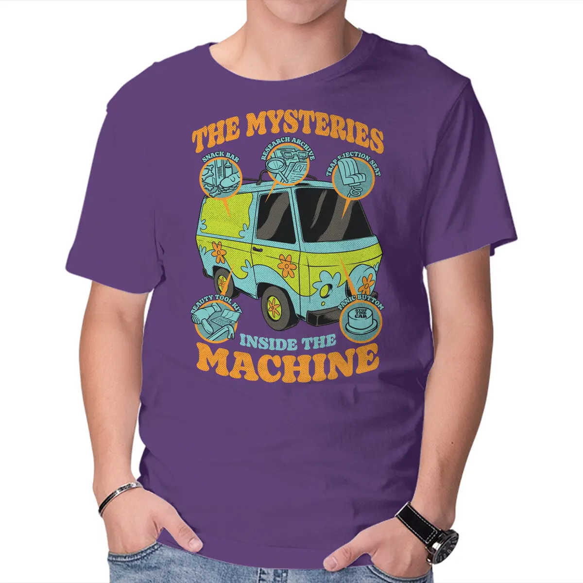 Mystery Van Gadgets T-Shirt for Men - Image 17