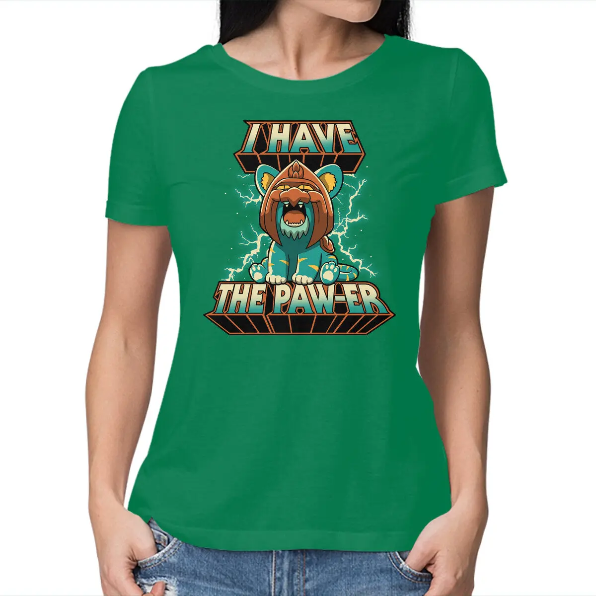 I Have The Pawer Cat-Themed Tee - Image 13