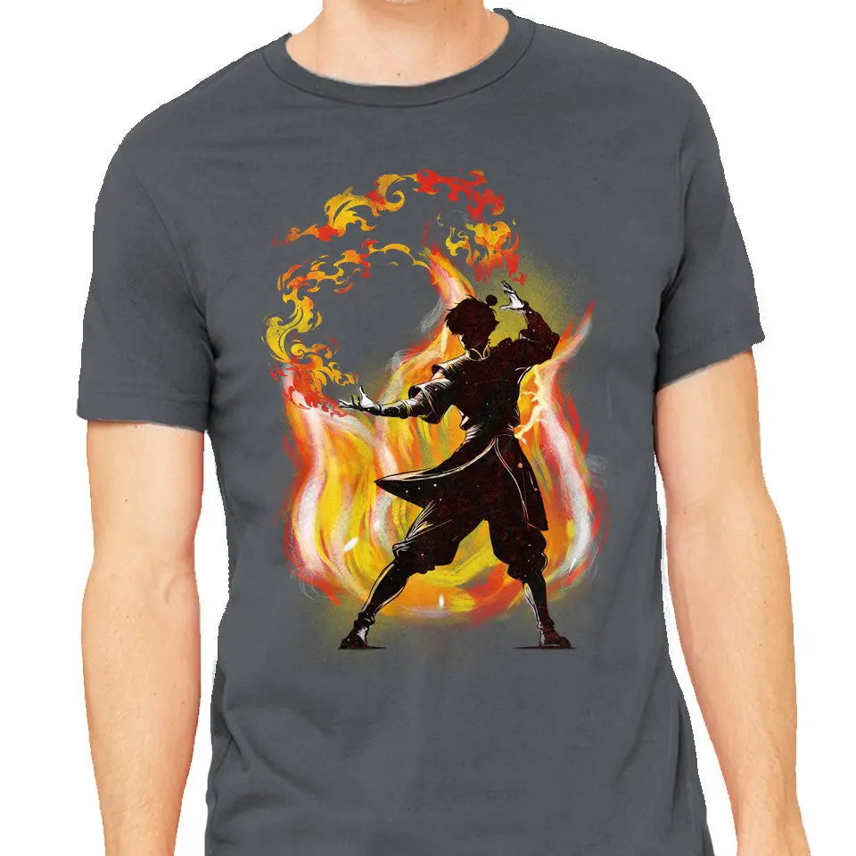 Dancing With Fire Mens Heavyweight Cotton T-Shirt - Image 9