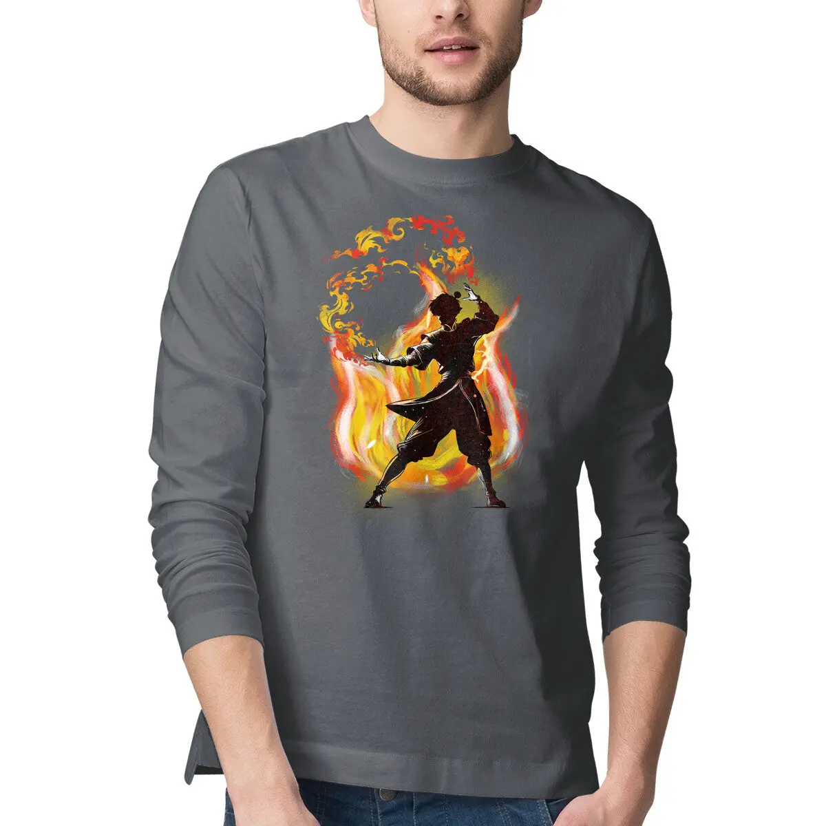 Fire Dance Men's Long-Sleeve T-Shirt - Image 7