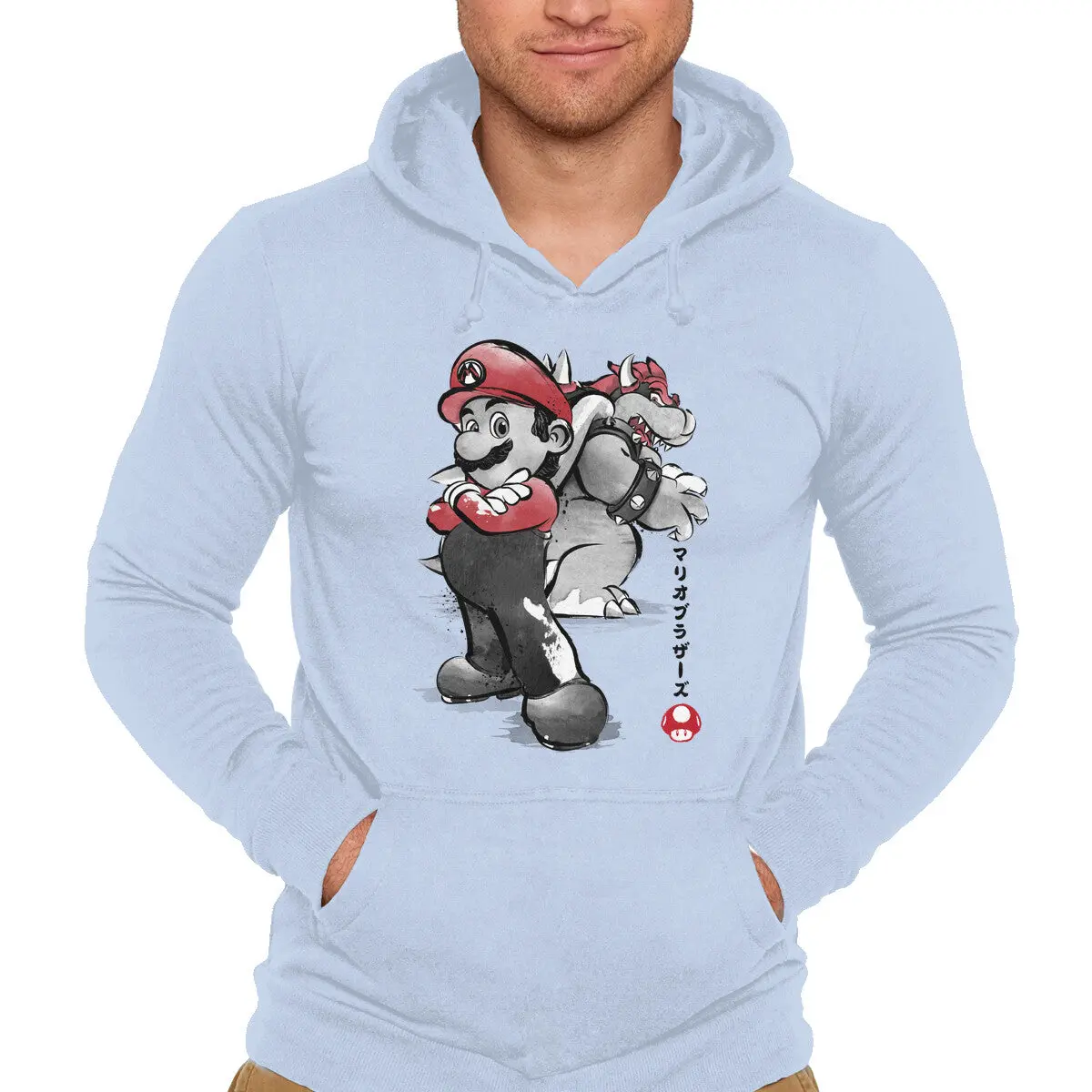 Mario vs Bowser Retro Gaming Sweatshirt - Image 4