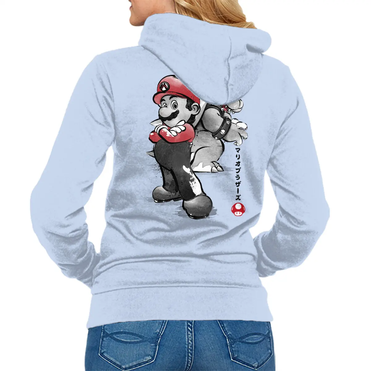 Mario vs Bowser Graphic Sweatshirt - Image 4