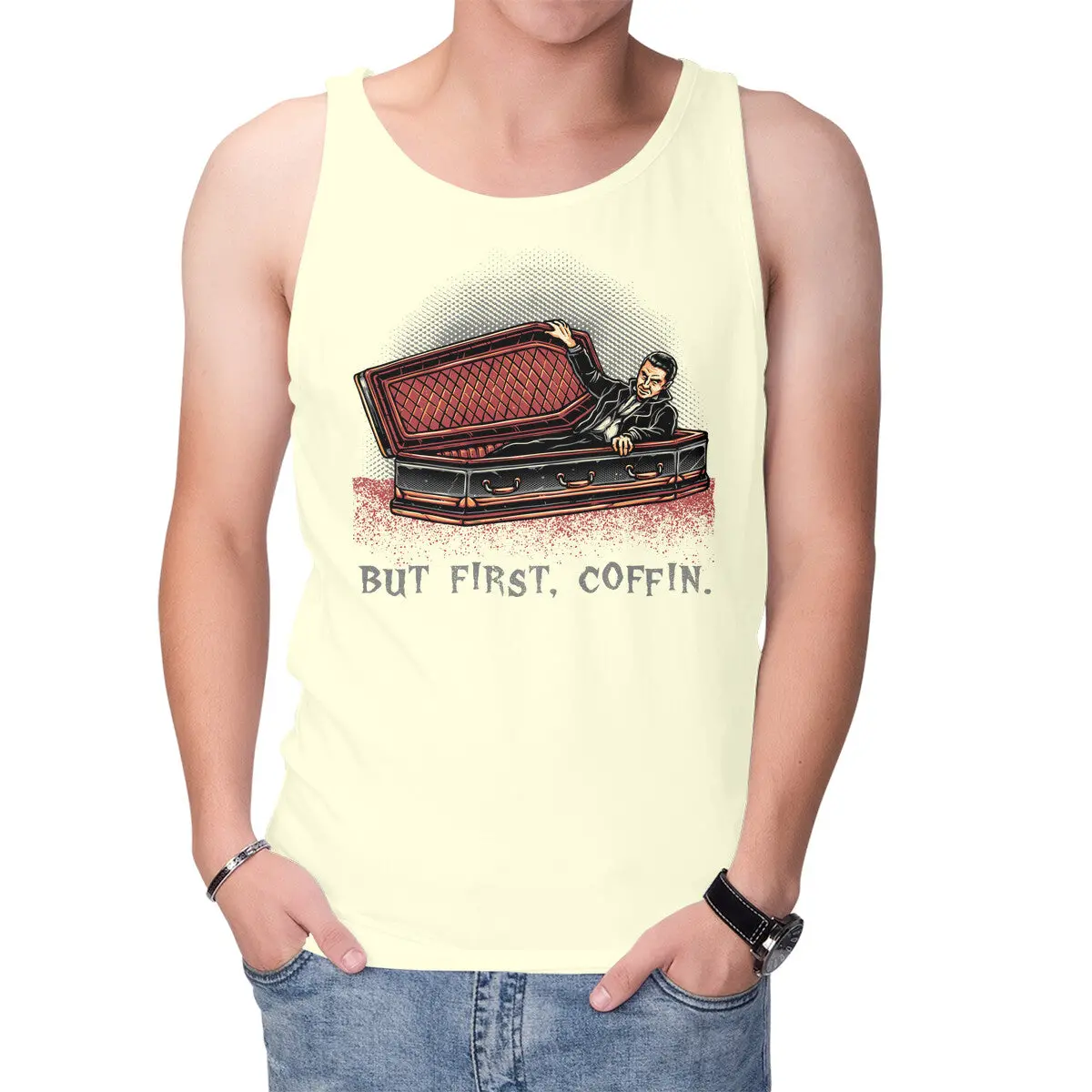 But Fist Coffin Graphic Tank Top - Image 10