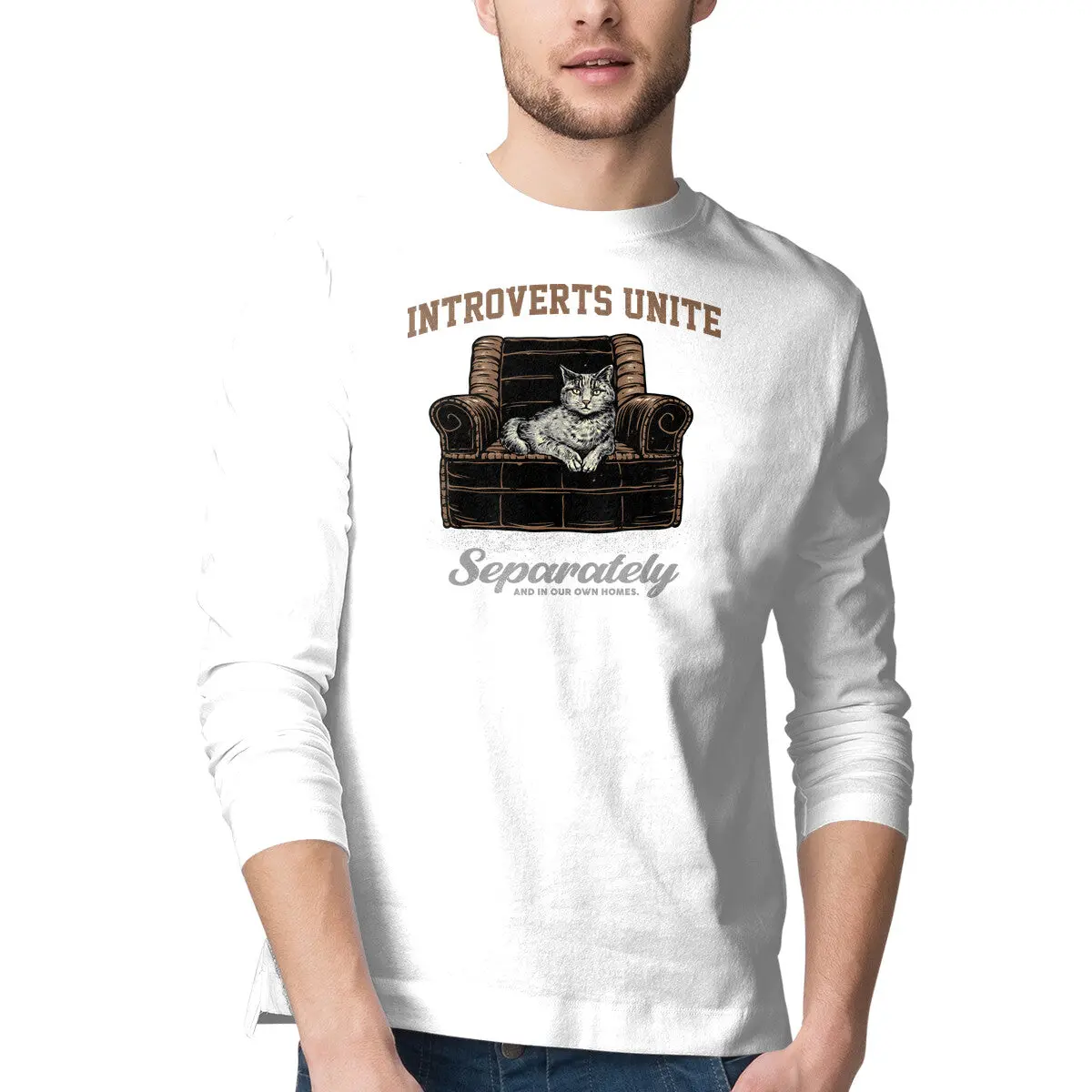 Home-Inspired Long-Sleeve Men's Tee - Image 7