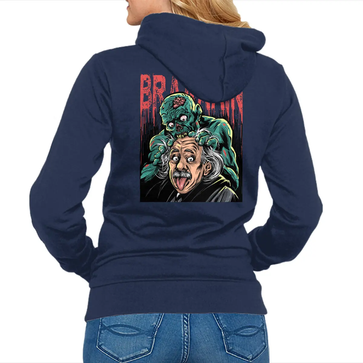 Delicious Brain Unisex Zip-Up Sweatshirt - Image 4