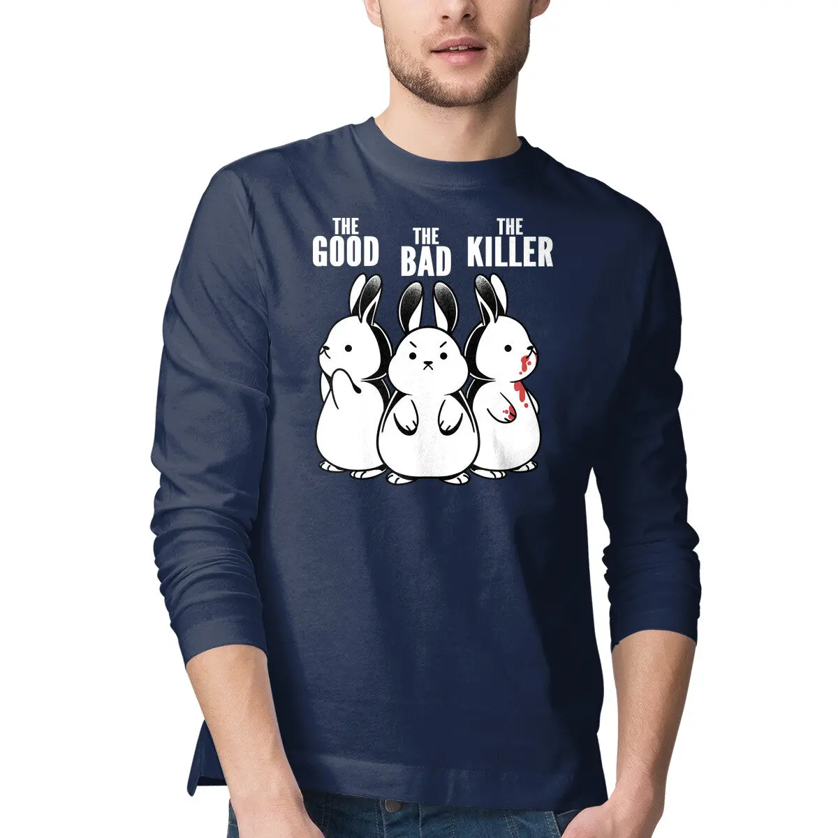 The Good, The Bad & The Killer Rabbit Comedy Tee - Image 4