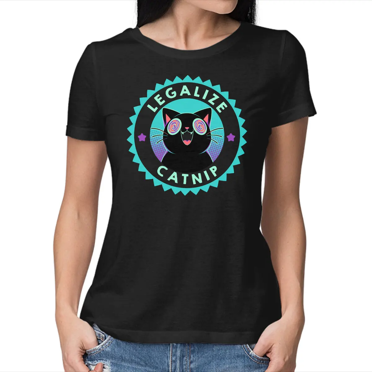 Legalize Catnip Psychedelic Kitten 1