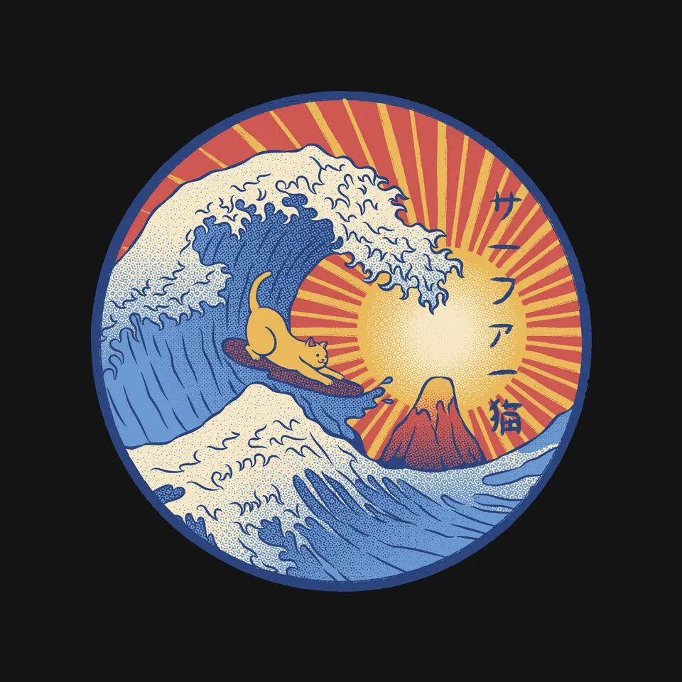 Kanagawa Wave Surfing Cat 6