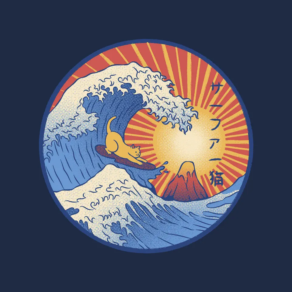 Kanagawa Wave Surfing Cat 9