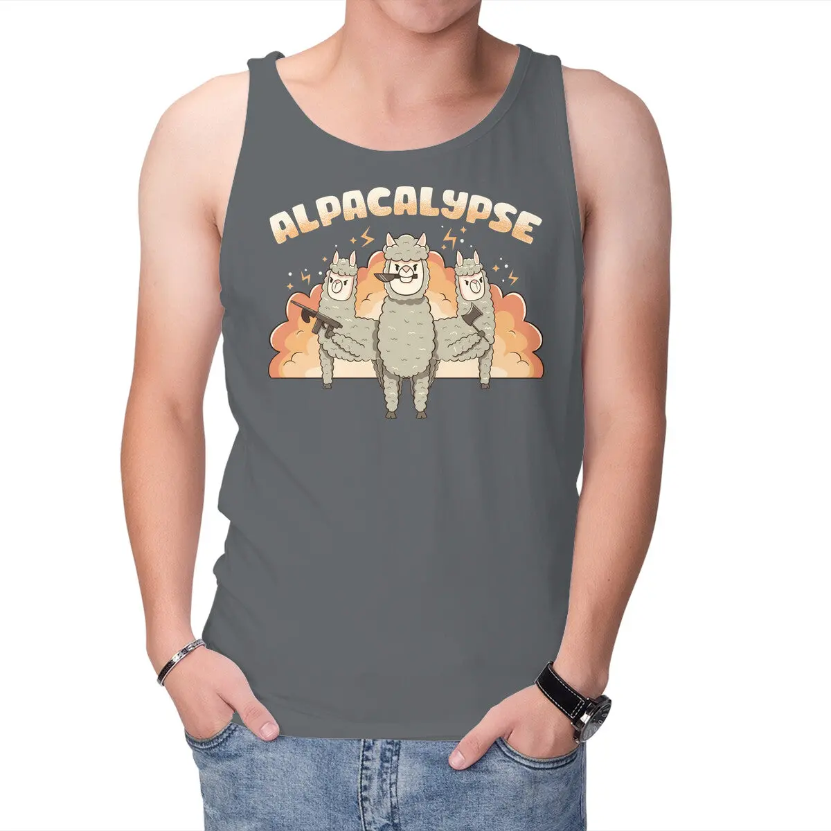 Alpacalypse Humor T-Shirt - Image 7