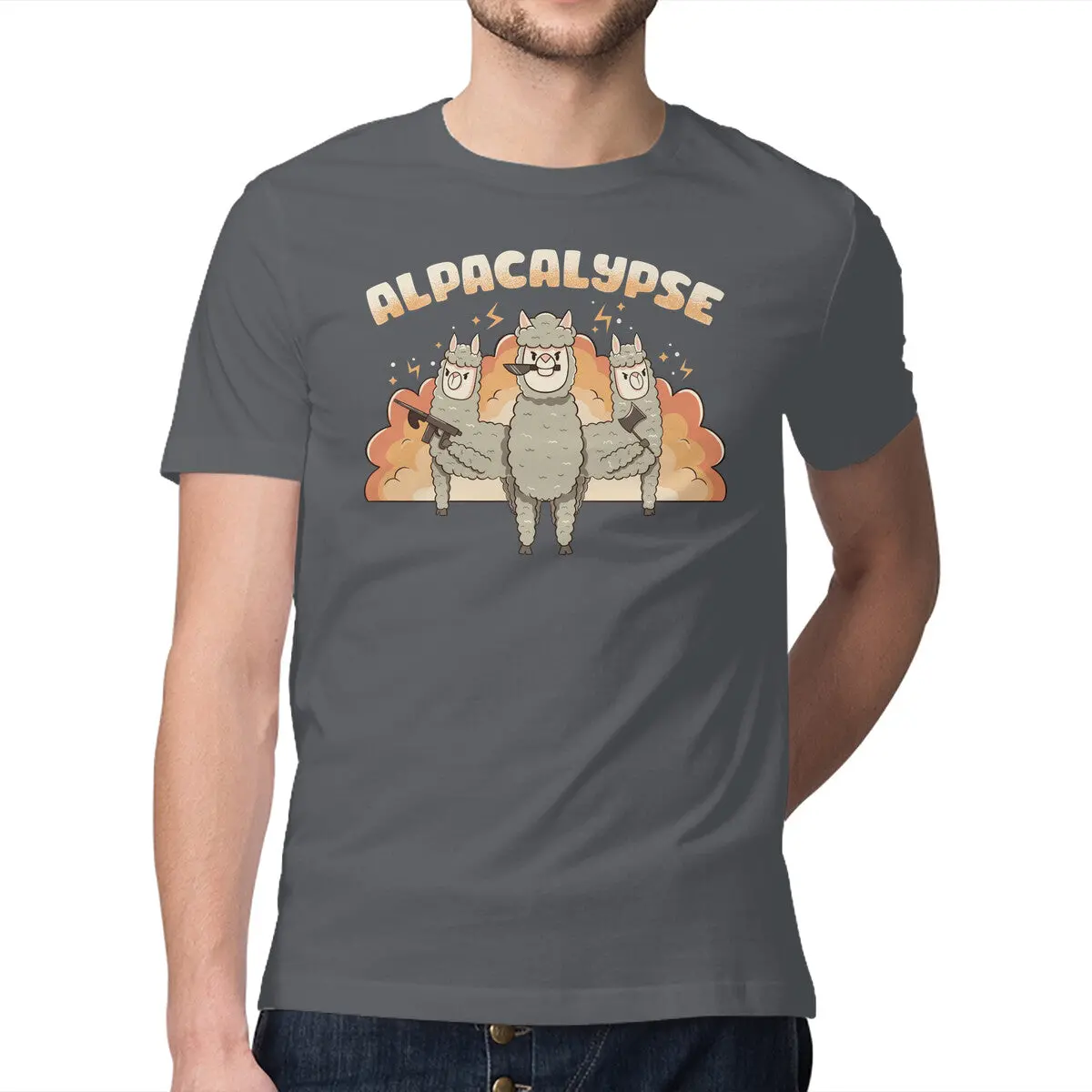 Premium Men's Alpaca Humor T-Shirt - Image 9