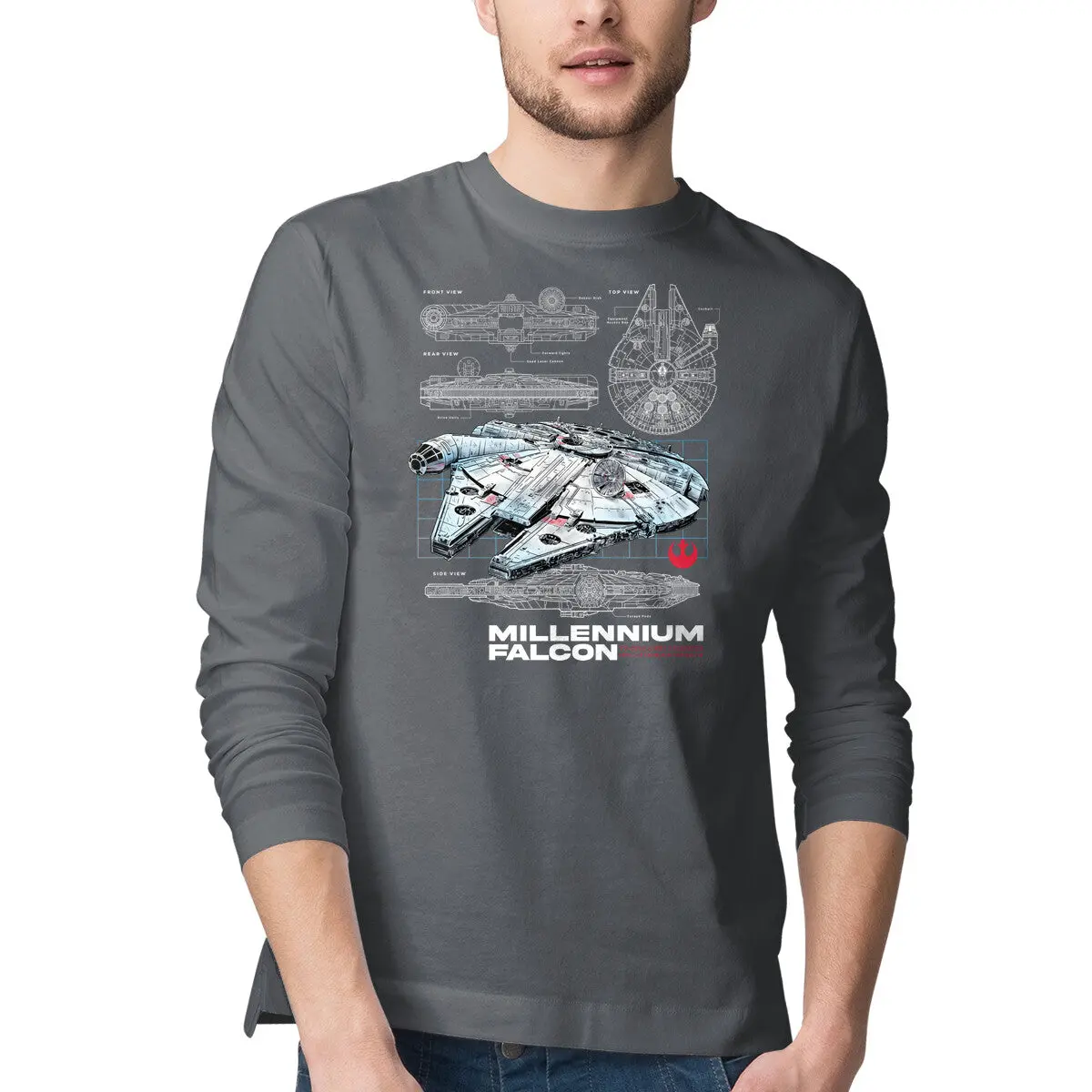 Rebel Light Freighter Crewneck T-Shirt - Image 7