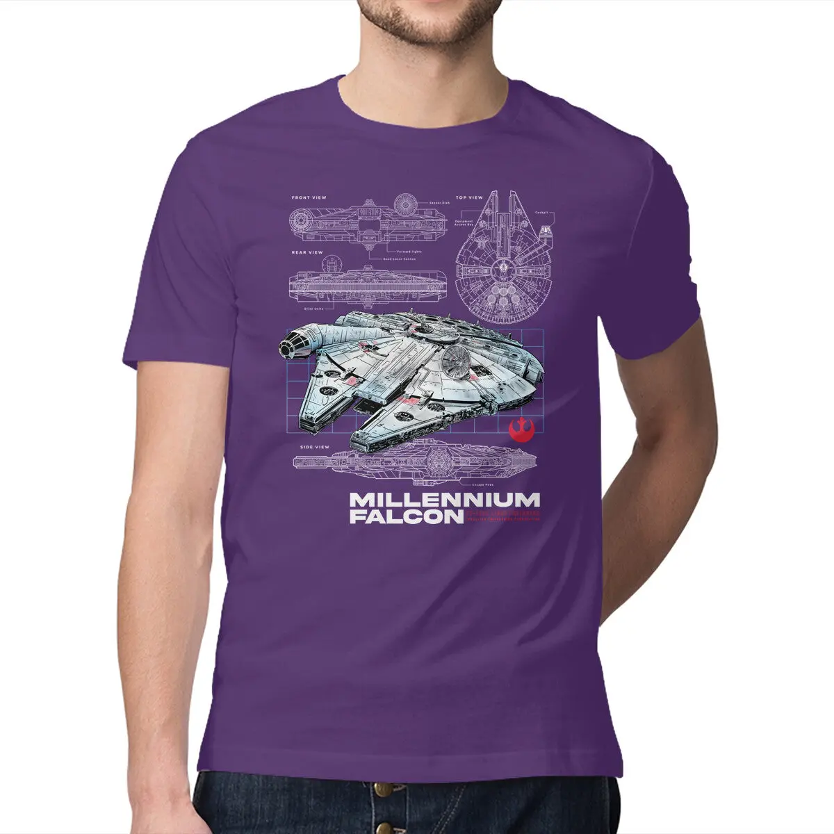 Rebel Light Freighter T-Shirt - Image 13