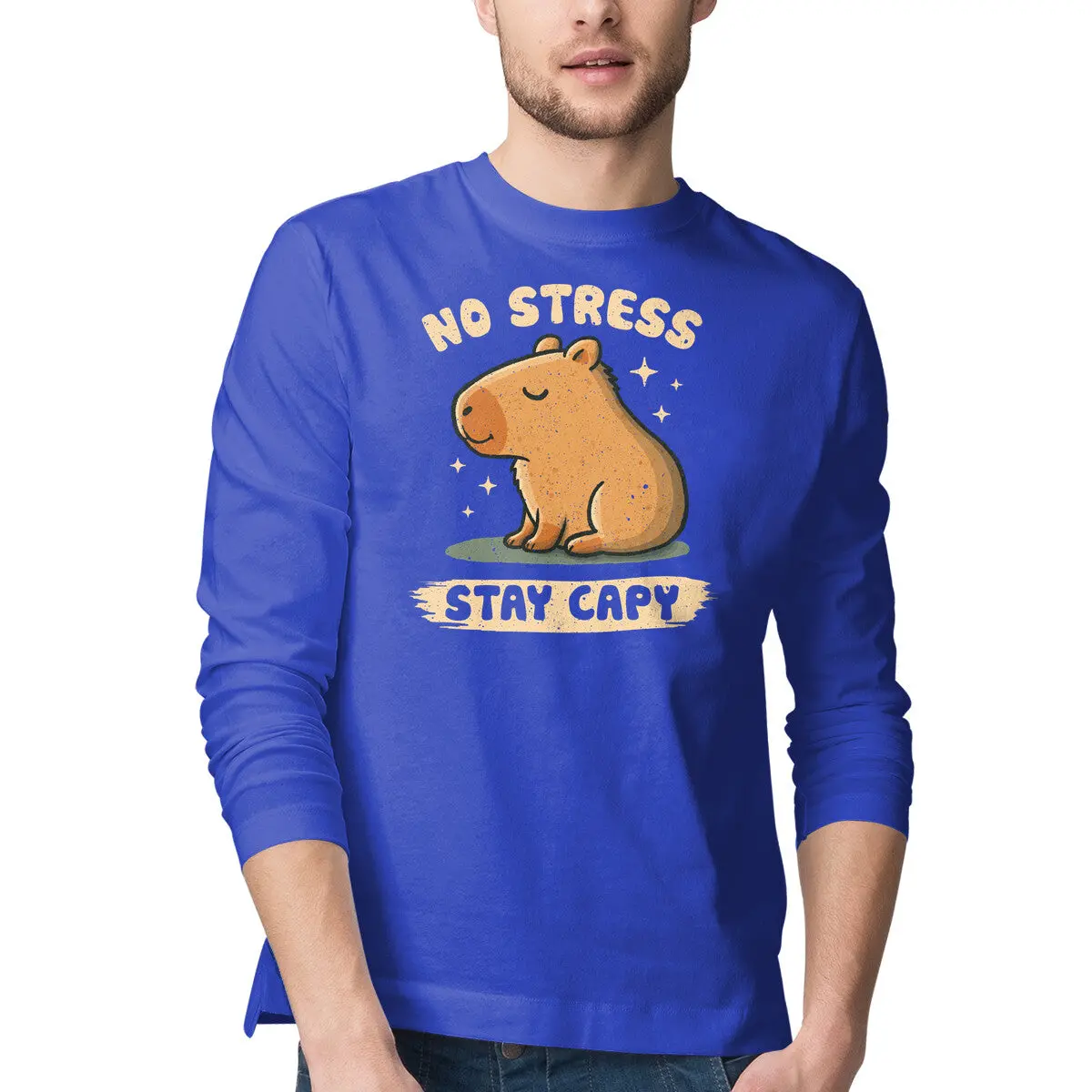 Relaxed Long-Sleeve Capy Tee for Men - Image 10