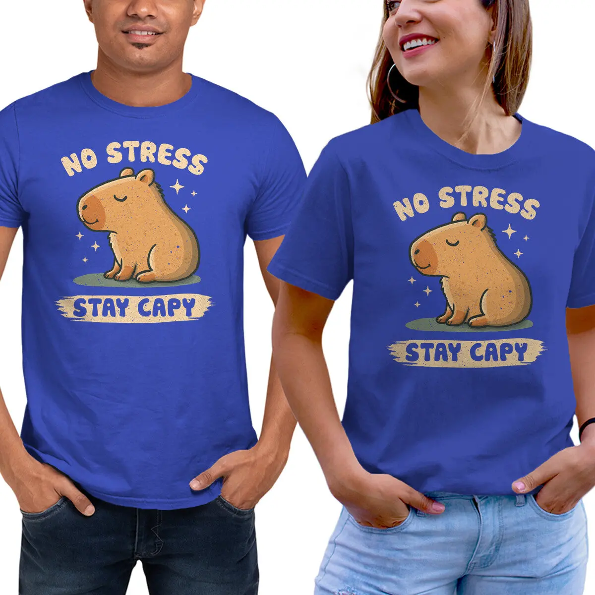 Relax in Style – Capybara Comfort Tee - Image 13