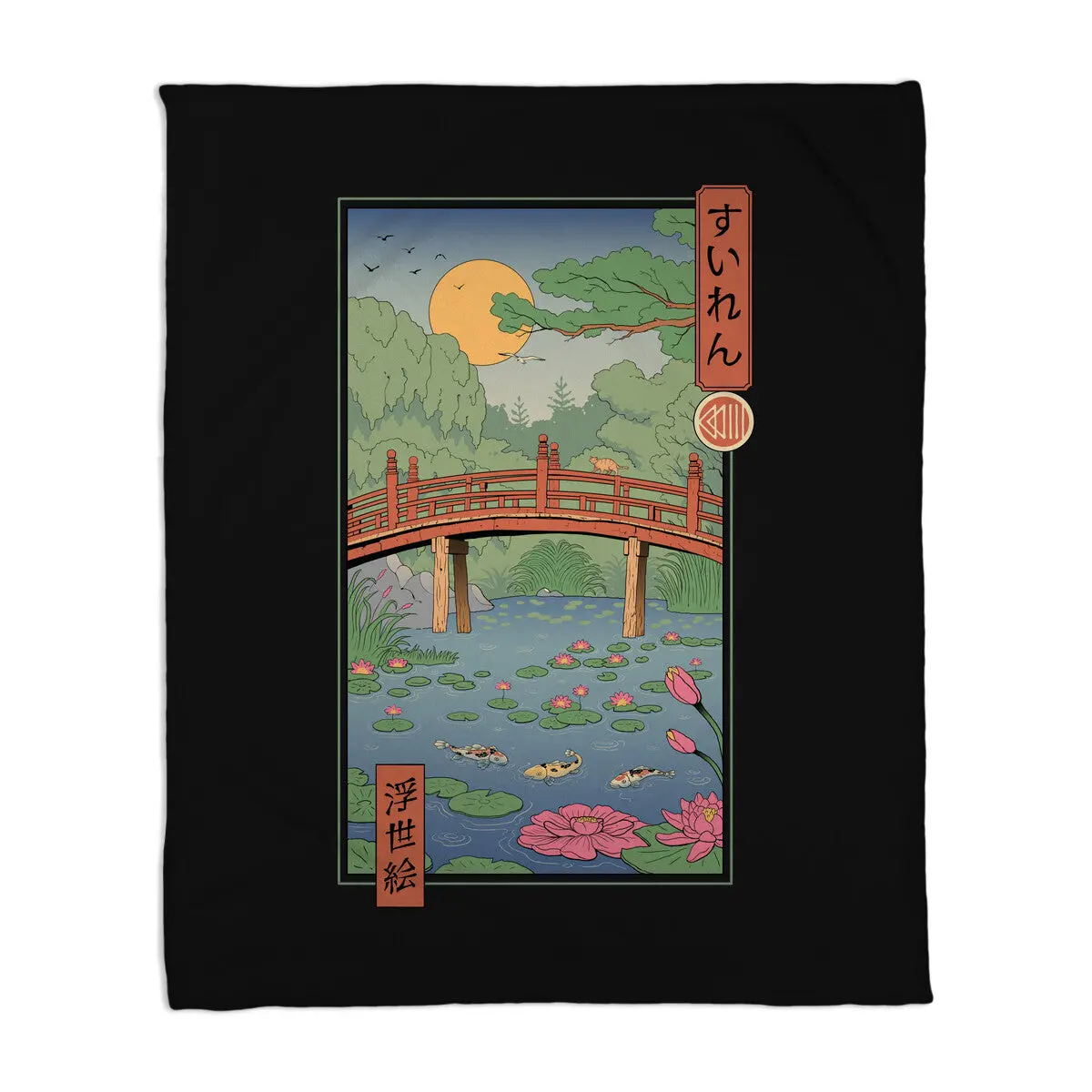 Water Lilies Ukiyo-E 1