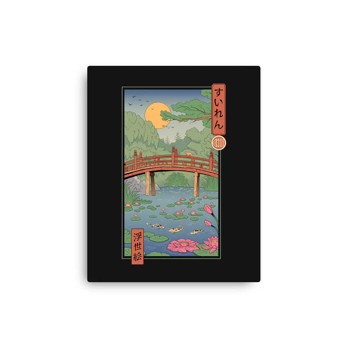 Water Lilies Ukiyo-E 1