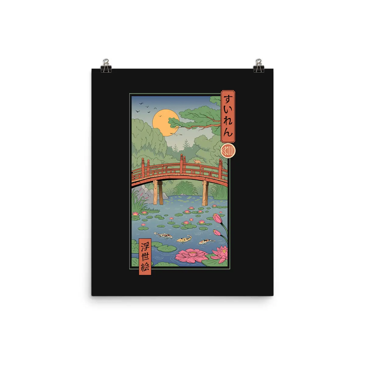 Water Lilies Ukiyo-E 1