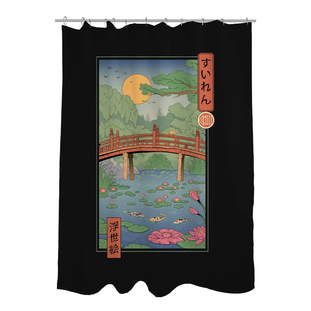 Water Lilies Ukiyo-E 1