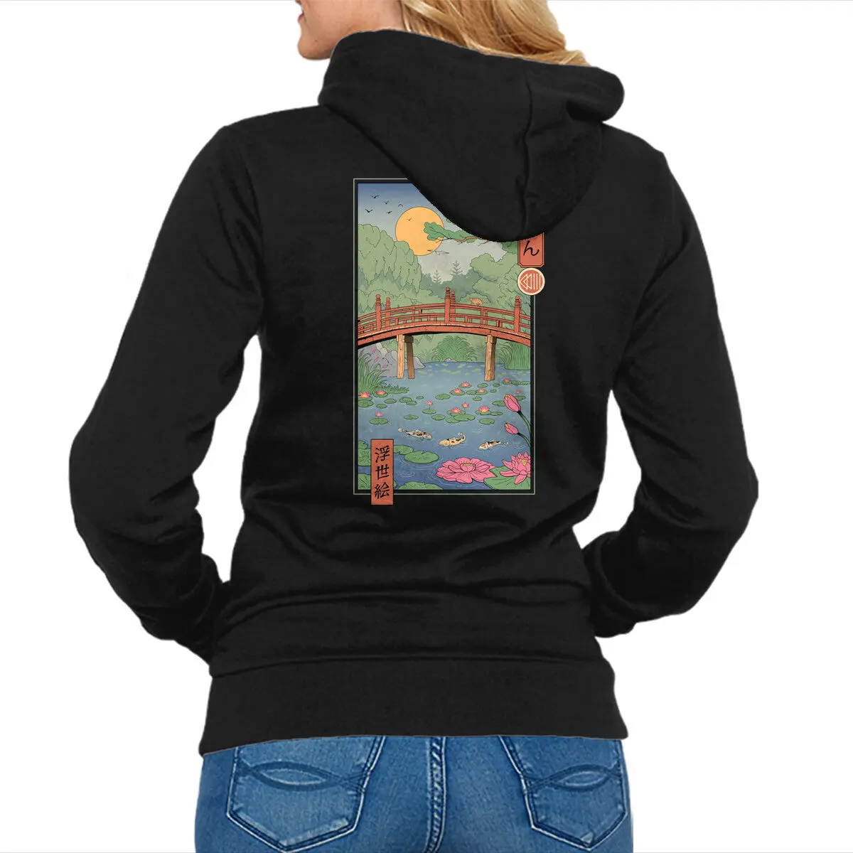 Water Lilies Ukiyo-E 1