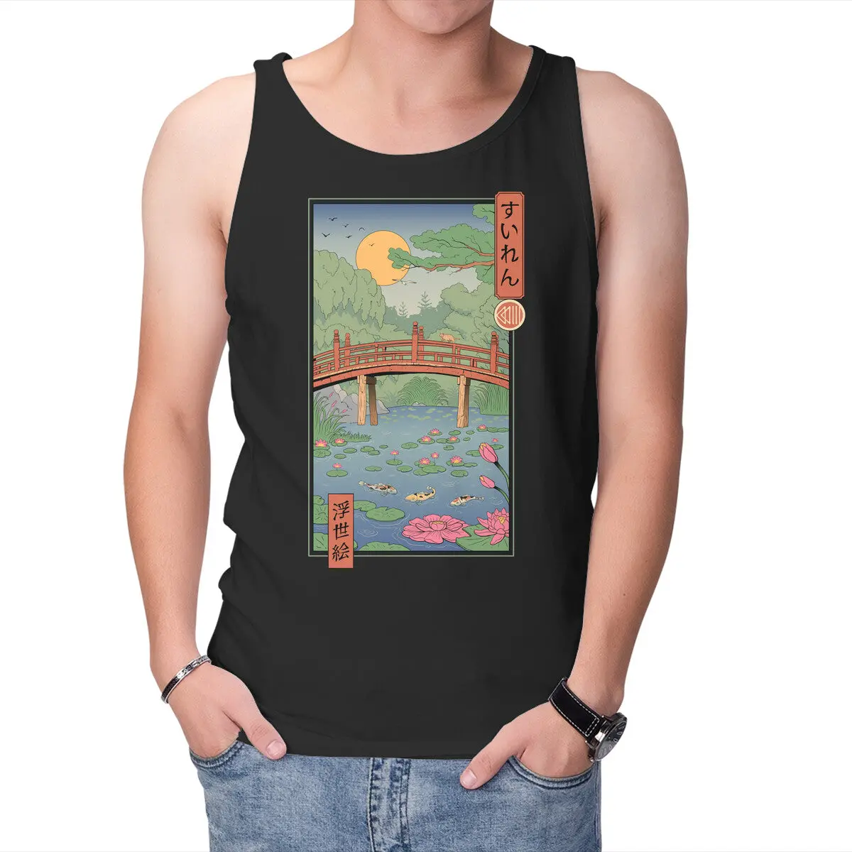 Water Lilies Ukiyo-E 1