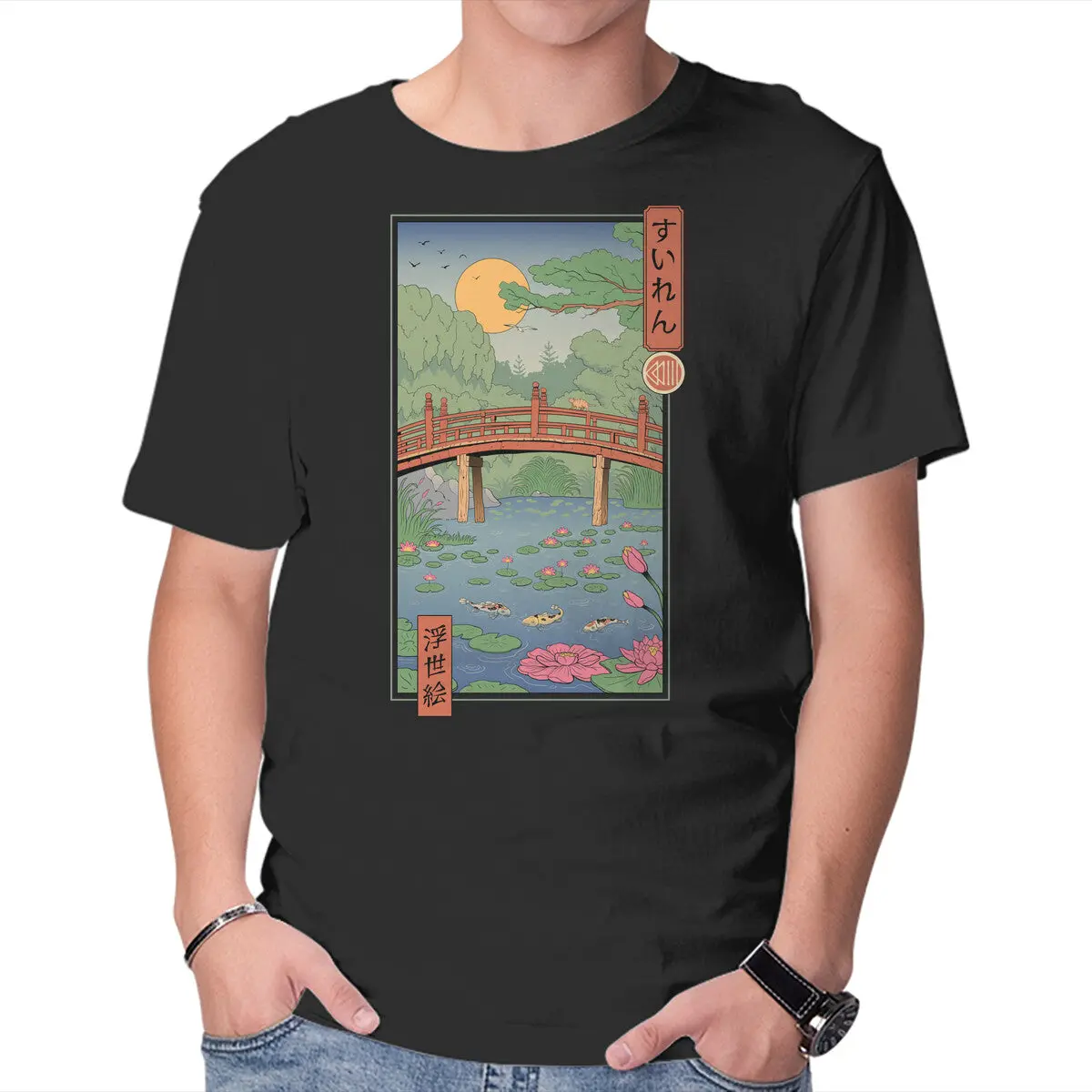 Water Lilies Ukiyo-E 1