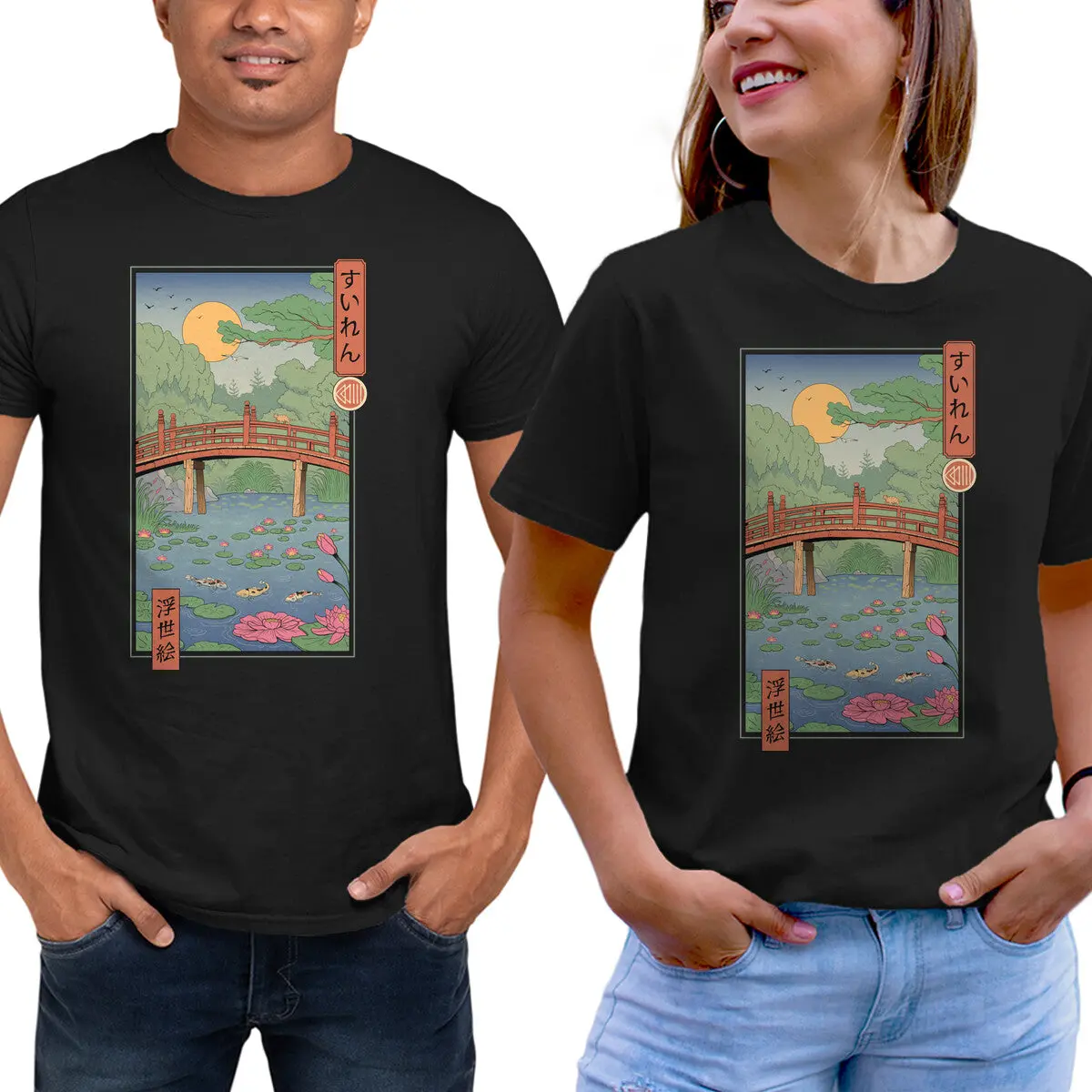 Water Lilies Ukiyo-E 1