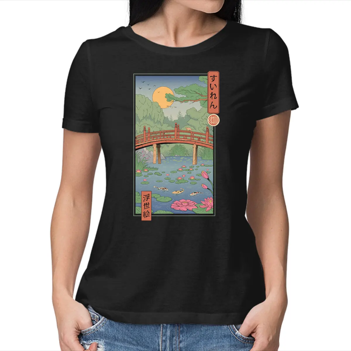 Water Lilies Ukiyo-E 1