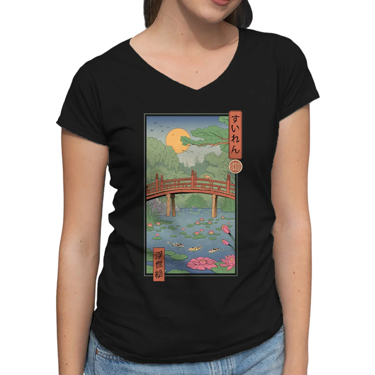 Water Lilies Ukiyo-E 1