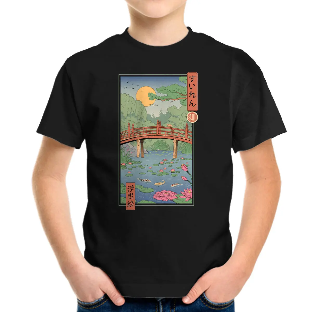 Water Lilies Ukiyo-E 1