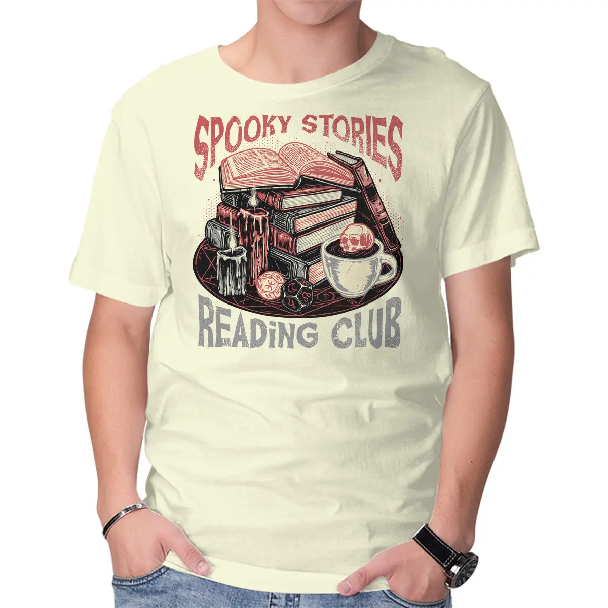 Spooky Tales Book Club T-Shirt - Image 17