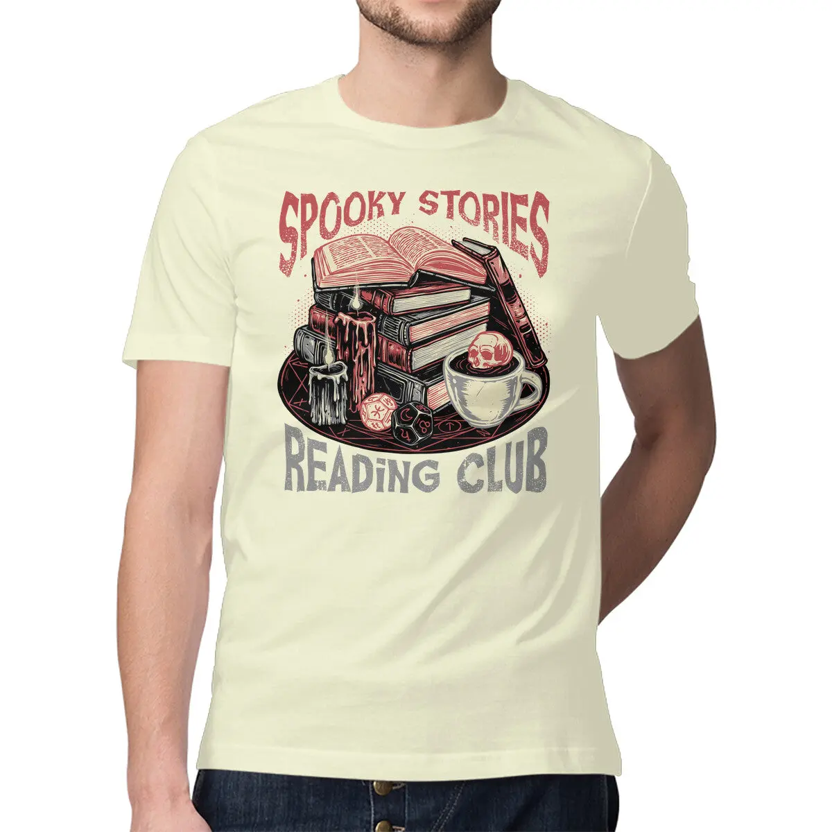 Premium Spooky Stories Reading Club T-Shirt - Image 17
