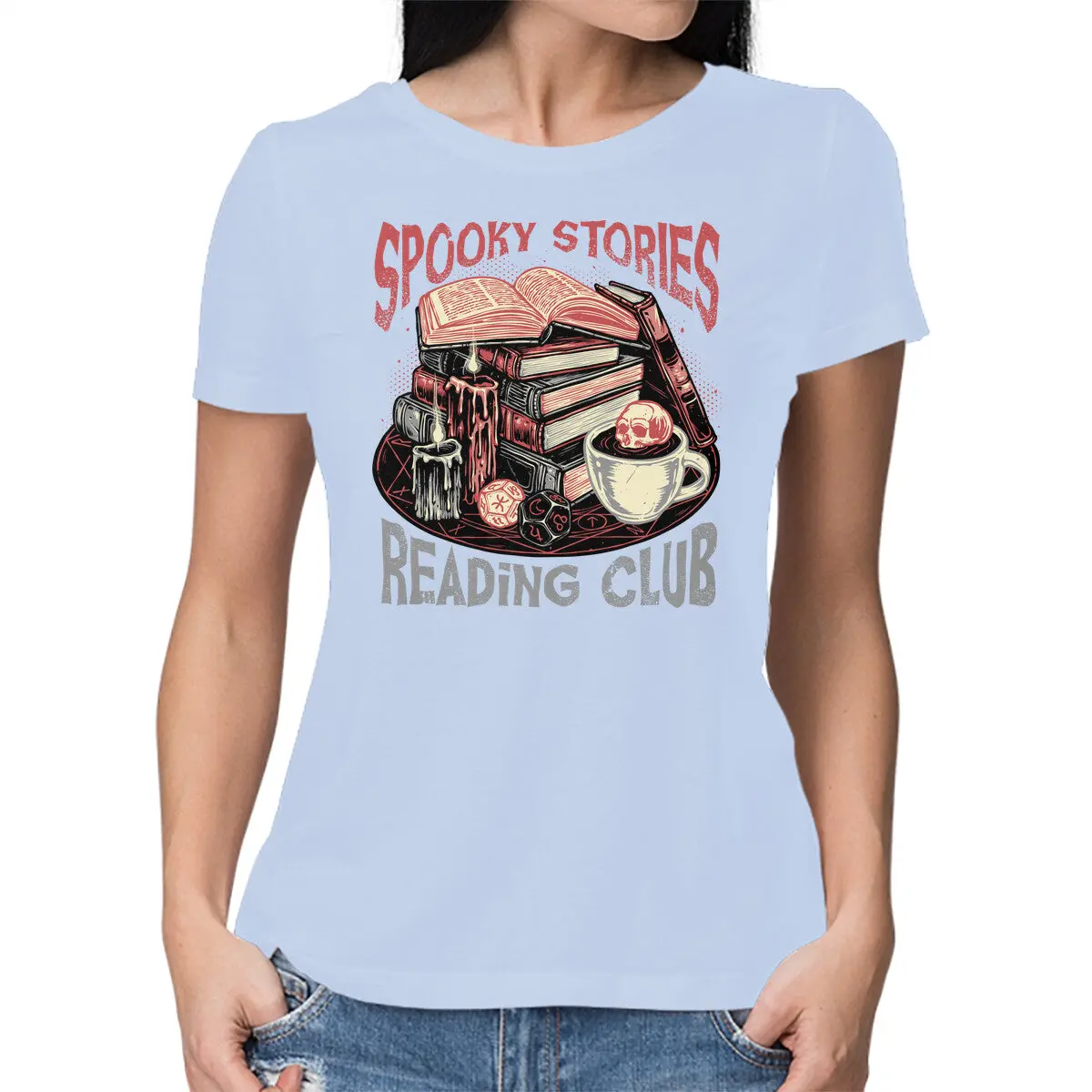Spooky Tales Book Club T-Shirt - Image 13