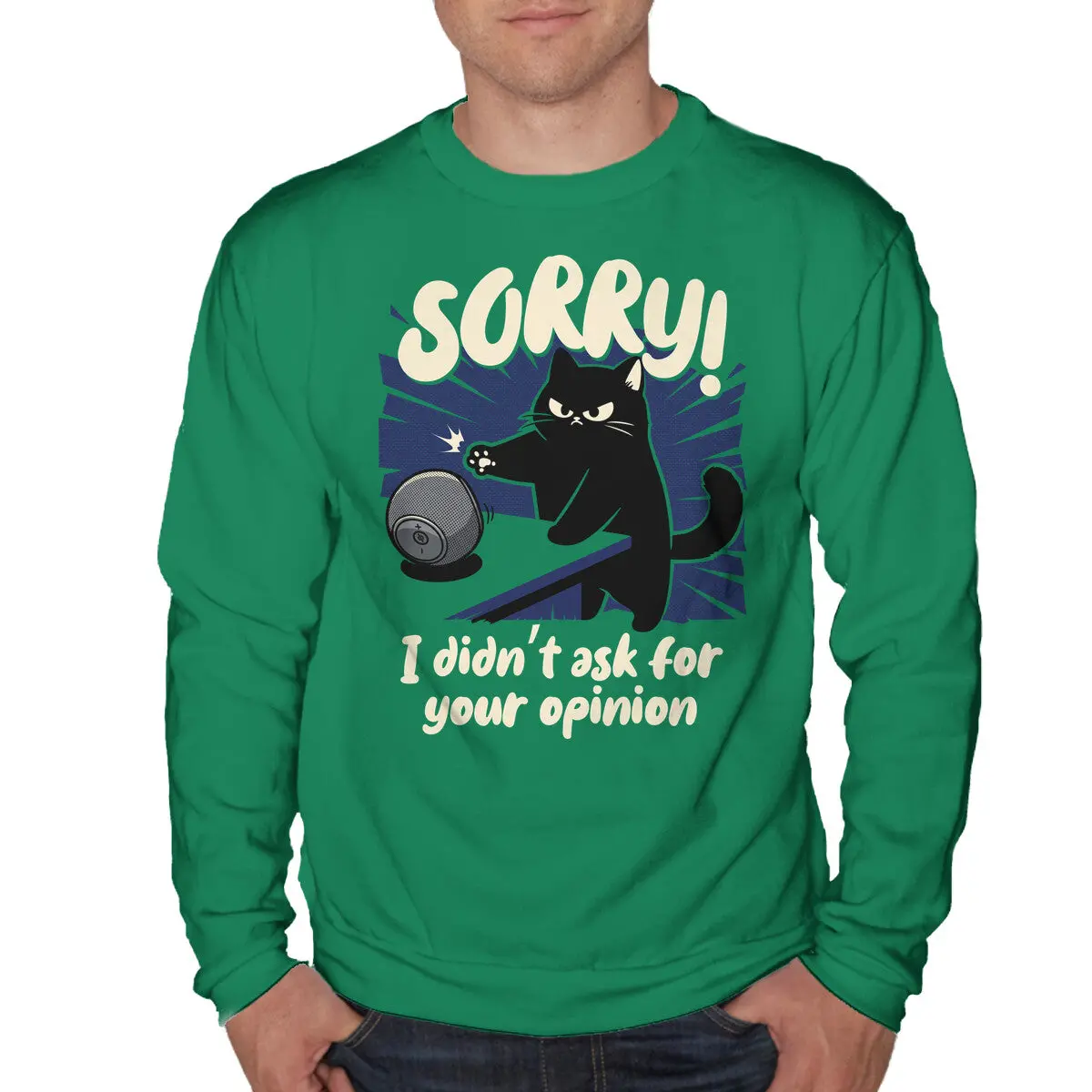 Sarcastic Statement Sweatshirt for Unisex Wear - Image 4