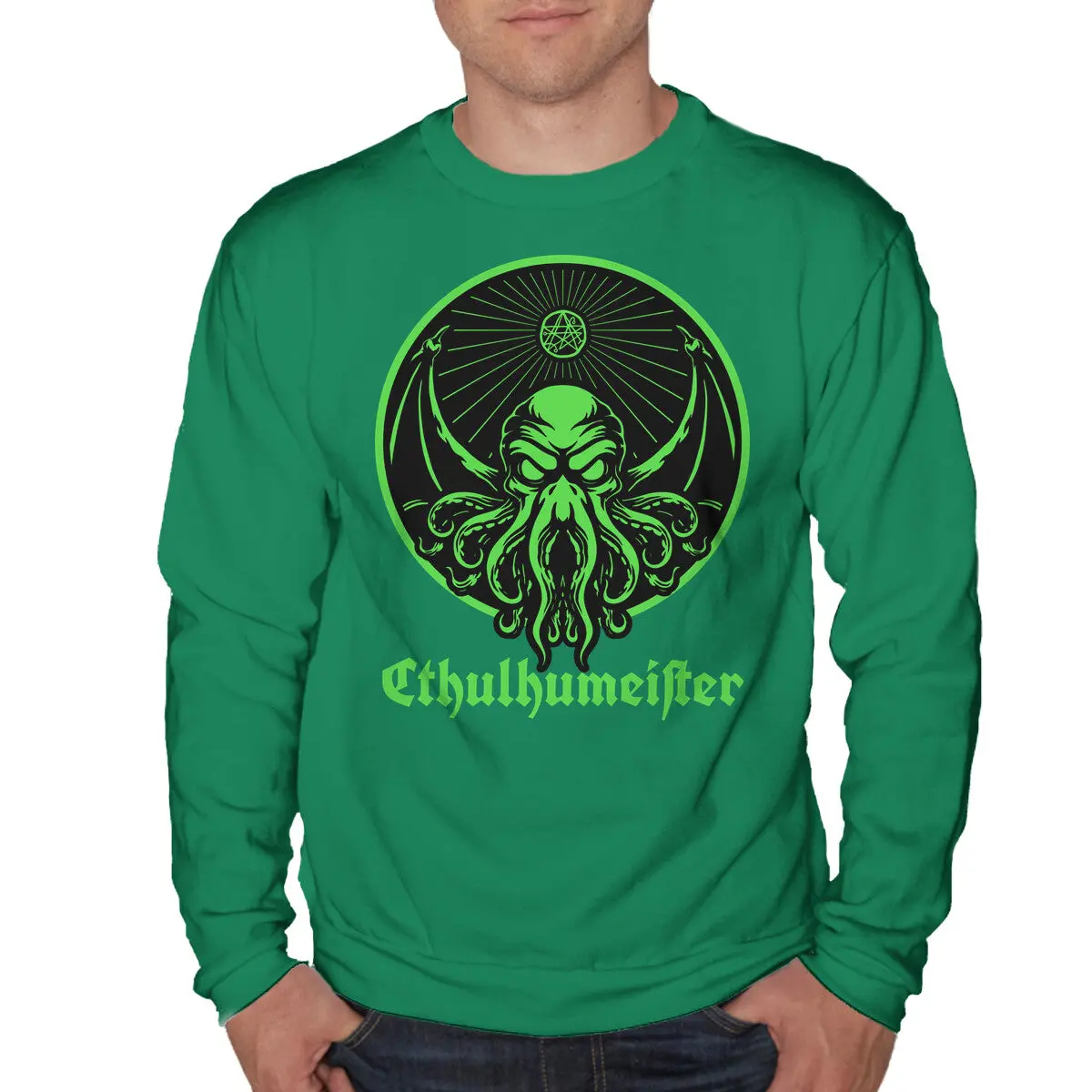 Cthulhu-Themed Drink Label Sweatshirt - Image 13