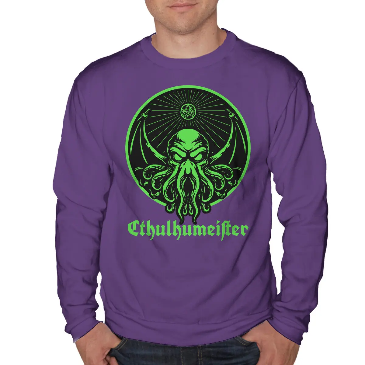 Cthulhu-Themed Drink Label Sweatshirt - Image 10