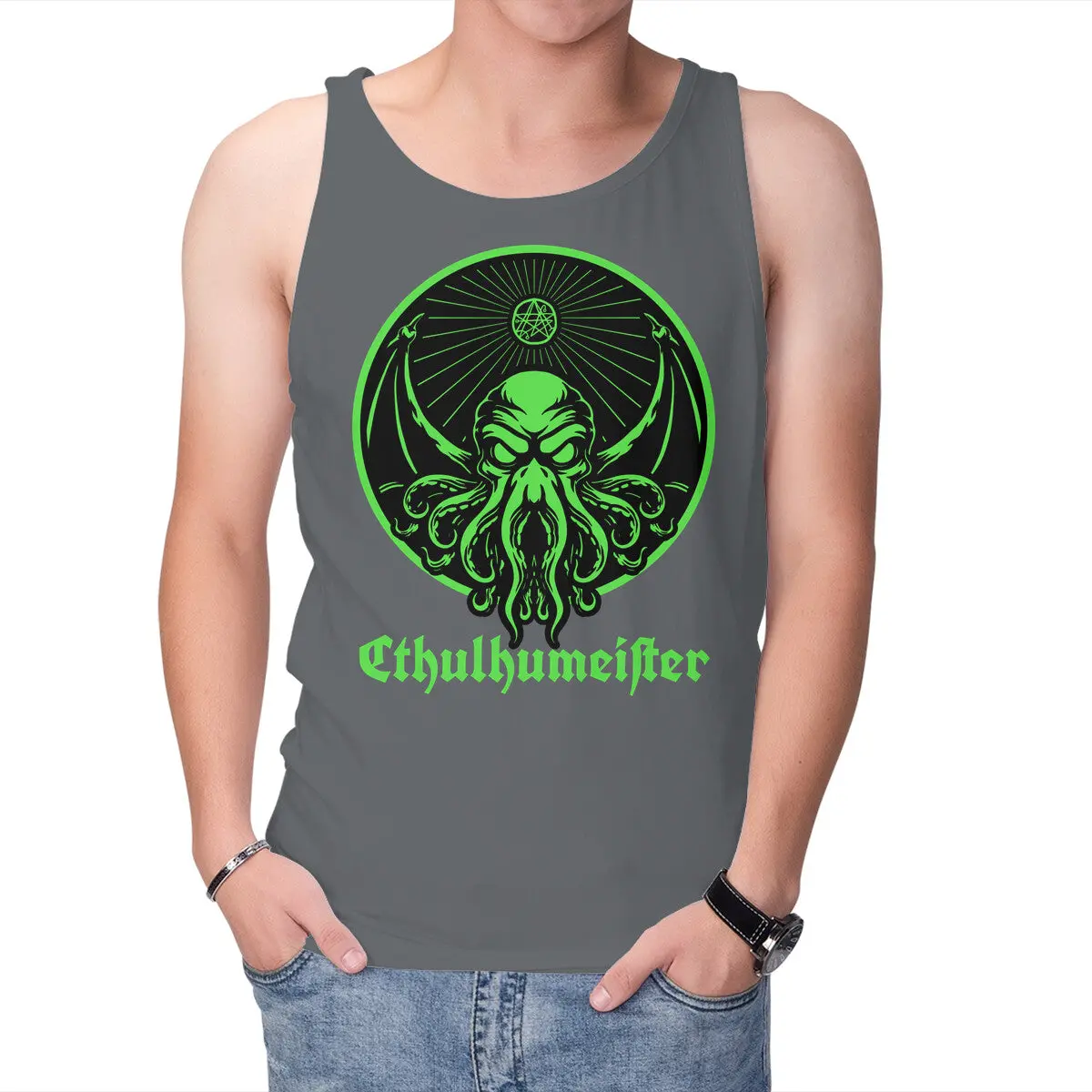 Cthulhu-Themed Beverage Tank Top - Image 7